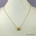 14KGP STEEL HEART NECKLACE