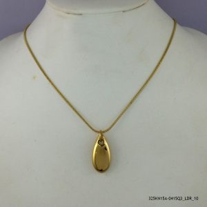 14KGP PENDENT STEEL NECKLACE