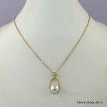 SYN PEARLS 14KGP NECKLACE