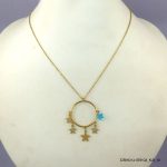 14KGP COSMIC CHARMS STEEL NECKLACE