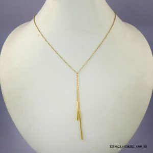 14KGP ELEGANT STEEL NECKLACE