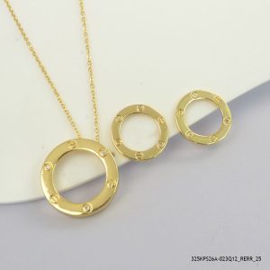 18KGP Euro Syn Crystal Set