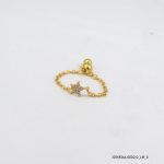 18KGP Crystal Clip On Rings