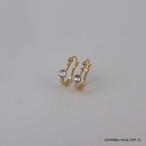 18KGP CRYSTAL HOOPS CRYSTAL )