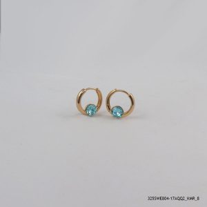 18KGP AQUA HOOPS