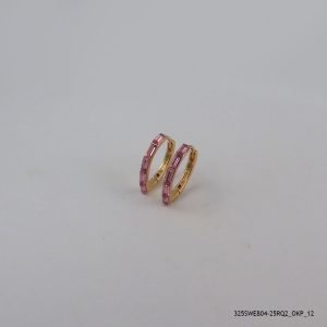 18KGP ROSE V HOOPS