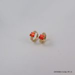 18KGP L SIAM  CRYS HOOPS