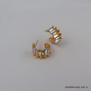 18KGP CRYSTAL HOOPSCRYSTAL AB