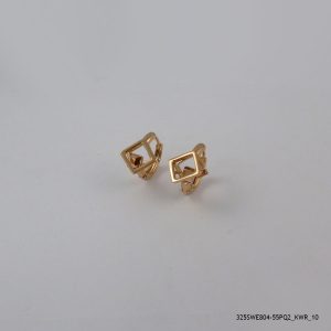 18KGP LITE PEACH AB CRYS HOOPS