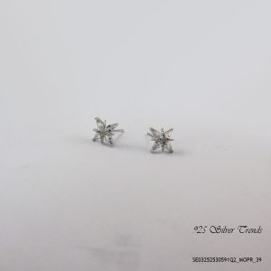 Cosmic Crystal Silver Earring