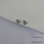 Shiny Heart Silver Earring