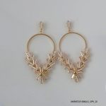 18KGP COSTUME CRYSTAL EARRINGS
