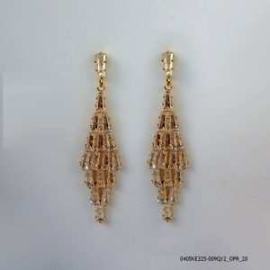 18KGP LUXURY CRYSTAL EARRINGS