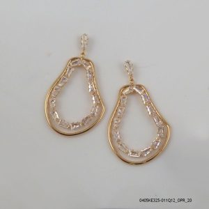 18KGP LUXURY CRYSTAL EARRINGS