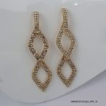 14KGP COSTUME CRYSTAL EARRINGS