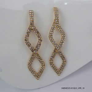 14KGP COSTUME CRYSTAL EARRINGS