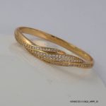 18KGP CRYSTAL BAND BANGLE