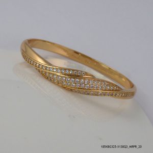 18KGP CRYSTAL BAND BANGLE
