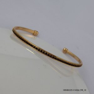18KGP CRYSTAL CUFF BANGLE