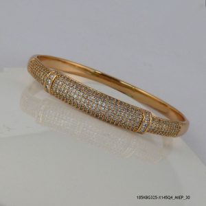 18KGP CLUSTER CRYSTAL BANGLE