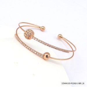 RGP 2 LINER CRYSTAL BALL BANGLE