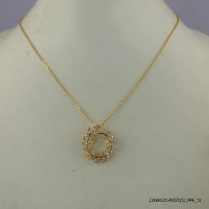 18KGP CRYSTAL COSTUME NECKLACE