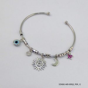 SILVER PLATED SYN CRYSTAL KBG