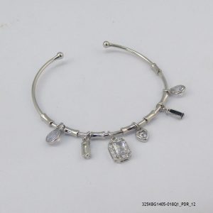 SILVER PLATED SYN CRYSTAL KBG