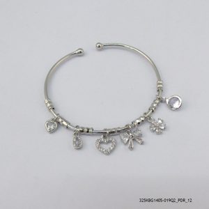 SILVER PLATED SYN CRYSTAL KBG