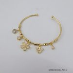 18KGP SYN CRYSTAL FLOWER KBG