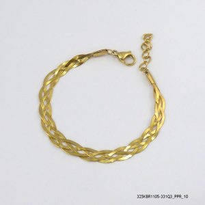 14KGP Plated Steel Bracelet