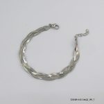14KGP Plaited Steel Bracelet