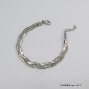14KGP Plaited Steel Bracelet