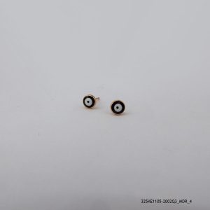 18KGP KIDS BLACK EARRINGS