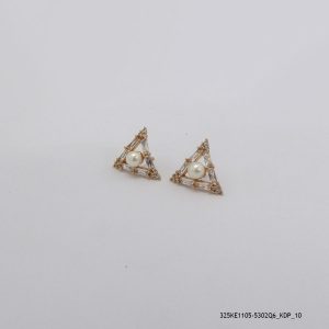 18KGP SYN PEARL EARRINGS