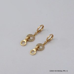 18KGP DANGLING HOOPS