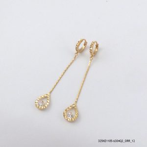 18KGP DANGLING HOOPS