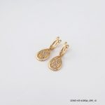 18KGP LUXURY CRYSTAL HOOPS