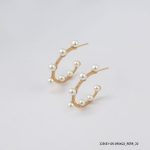 18KGP SYN PEARL HOOPS