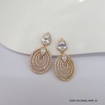 18KGP LUXURY CRYSTAL EARRINGS