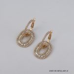 18KGP LUXURY CRYSTAL HOOPS
