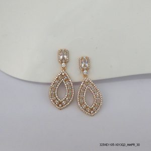18KGP LUXURY CRYSTAL EARRINGS