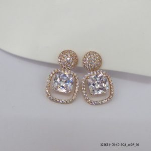 18KGP LUXURY CRYSTAL EARRINGS