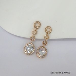 18KGP LUXURY CRYSTAL EARRINGS