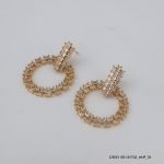 18KGP BAGUETTE CRYSTAL EARRING