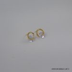 18KGP SYN CRYSTAL EARRINGS