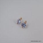 ROSE GOLD PLATED SYN CRYSTAL EARRINGS