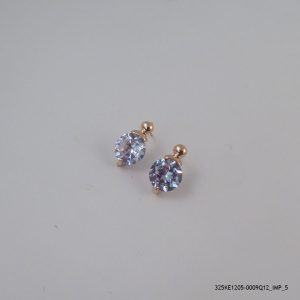 ROSE GOLD PLATED SYN CRYSTAL EARRINGS