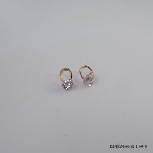 ROSE GOLD PLATED SYN CRYSTAL EARRINGS