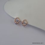 ROSE GOLD PLATED SYN CRYSTAL EARRINGS